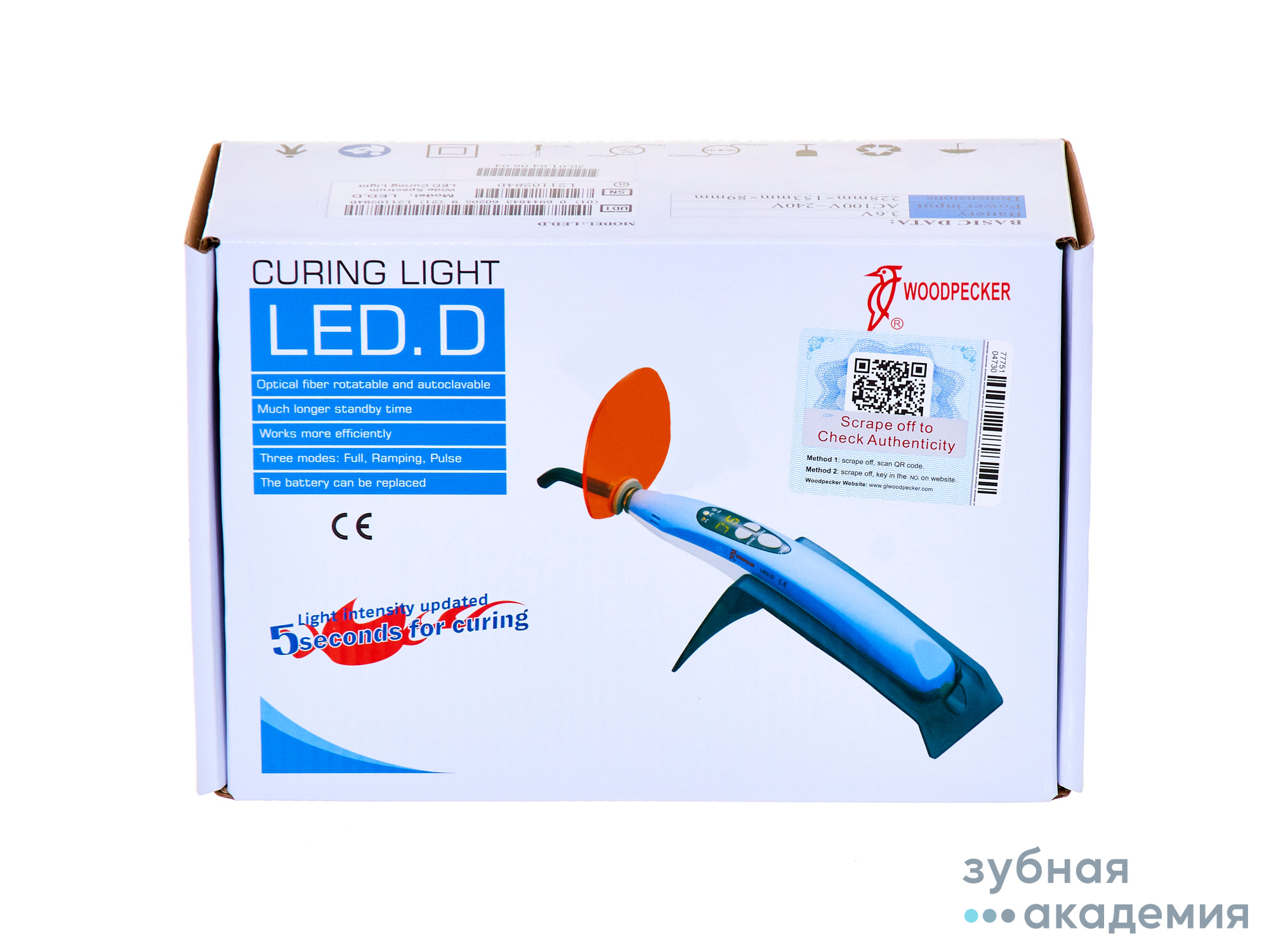 Лампа полимеризационная "WOODPECKER" LED, D /WOODPECKER/ Китай