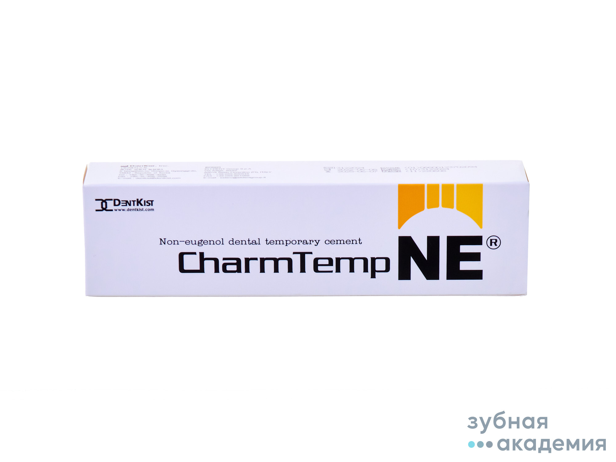 CharmTemp® NE/ЧамТемп НЕ- безэвгенольный цемент для времен. фиксации (2 карт.по 10 г)DentKist/ Корея