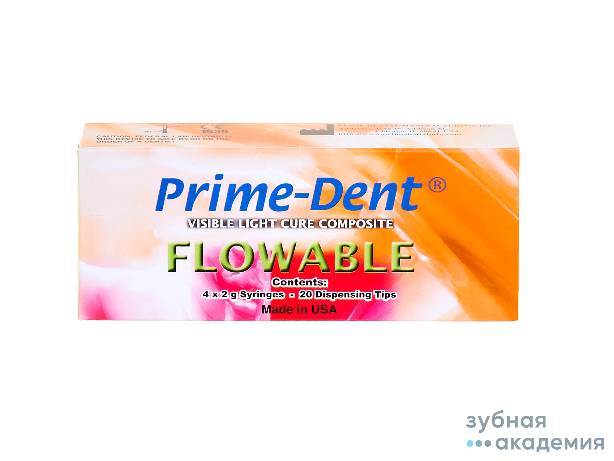 Prime-Dent Flow Прайм Дент жидкотекучий шприц А3 упаковка 4 шпр.  /Prime Dental/ США